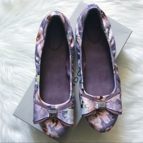 BANDOLINO | light purple floral ballet flats - Picture 7 of 8